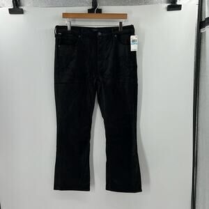 Citizens of Humanity Isola Cropped Velvet Boot Jeans - Black - 31 - NWT